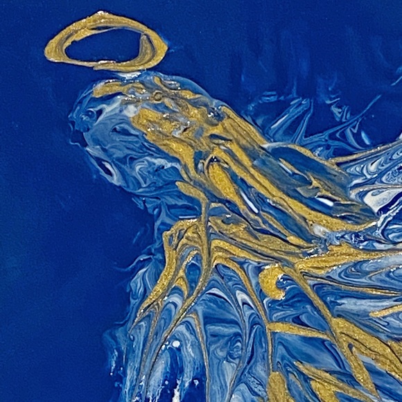 Original Hand Painted Acrylic on Tile - Picture 2 of 6